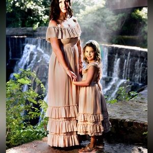 Mommy and me matching dress.